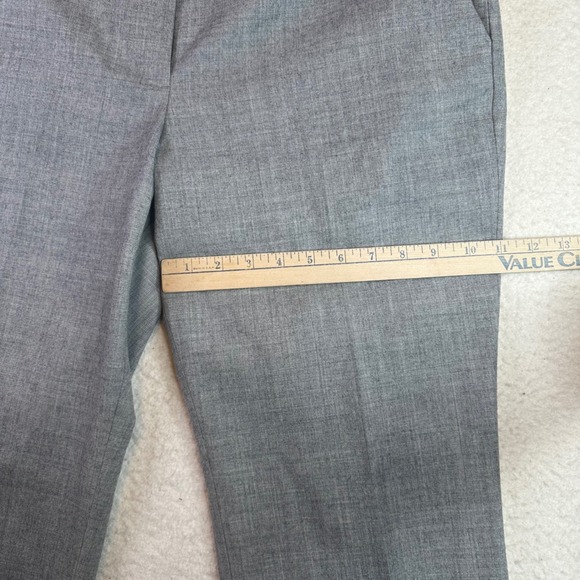 J.Crew Womens Grey 100% Wool Straight Leg Cuffed Dress Pants Trousers 48398 FA12 - Picture 5 of 10